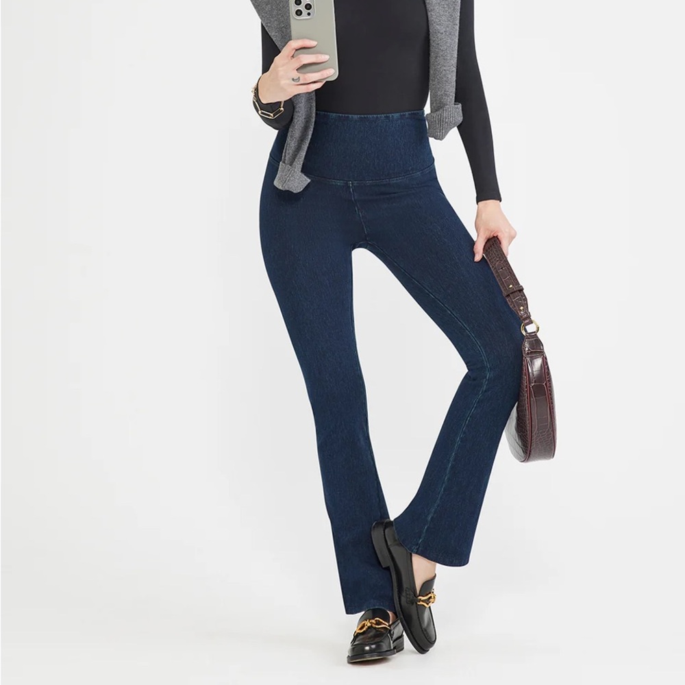 *NEW* Yummie Bootcut Shaper Denium M Women's Blue Flared Jeans